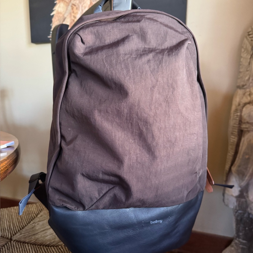 Bellroy Men's Backpack in Rich Brown and Black